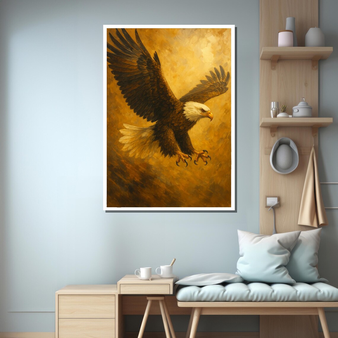 Majestic Bald Eagle In Flight Art Print - Image 3