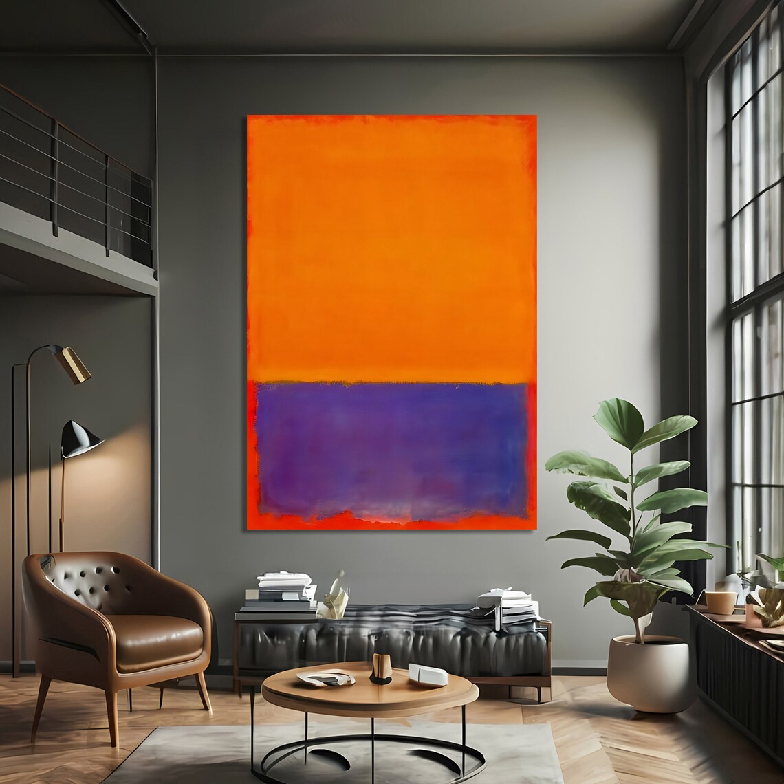 Mark Rothko Style Abstract, Vibrant Modern Decor - Image 3