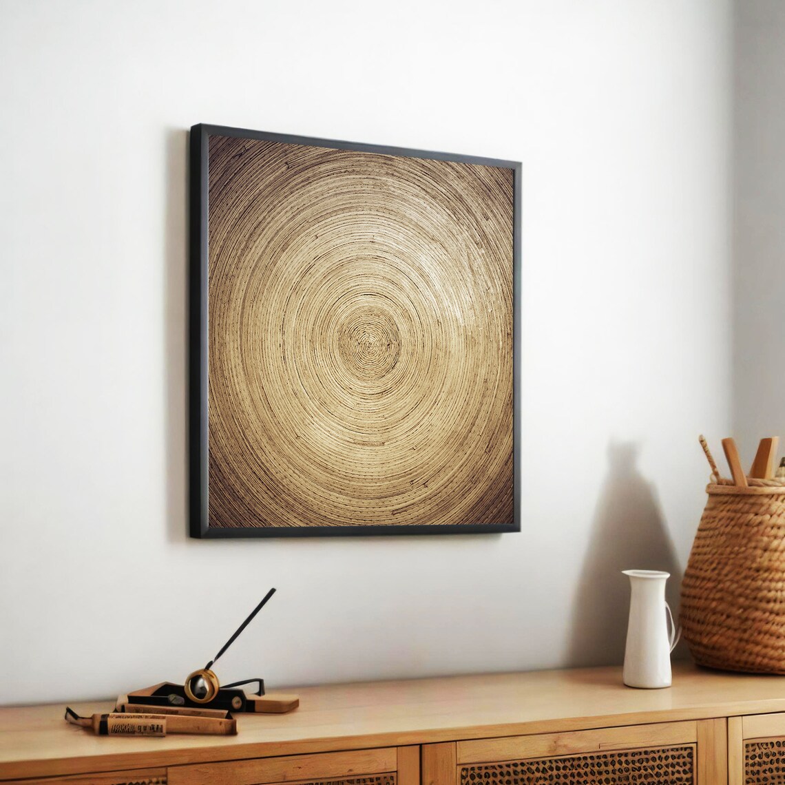 Rustic Abstract Painting, Modern Minimalist Art Print - Image 5