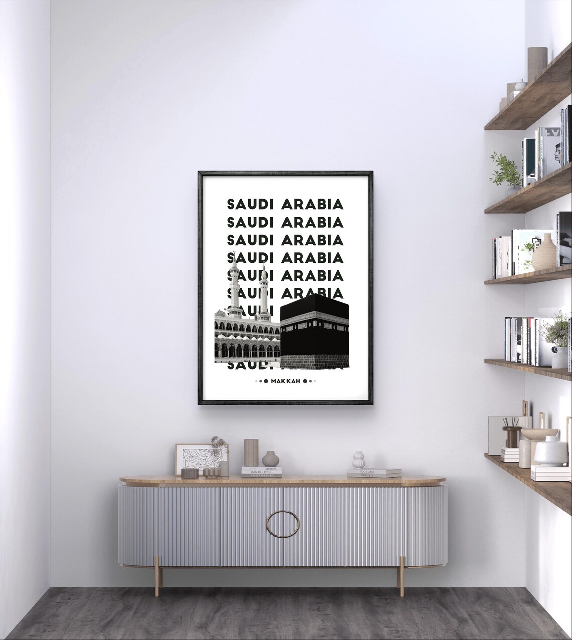 Saudi Arabia Hegra Travel Poster, Ancient Architecture