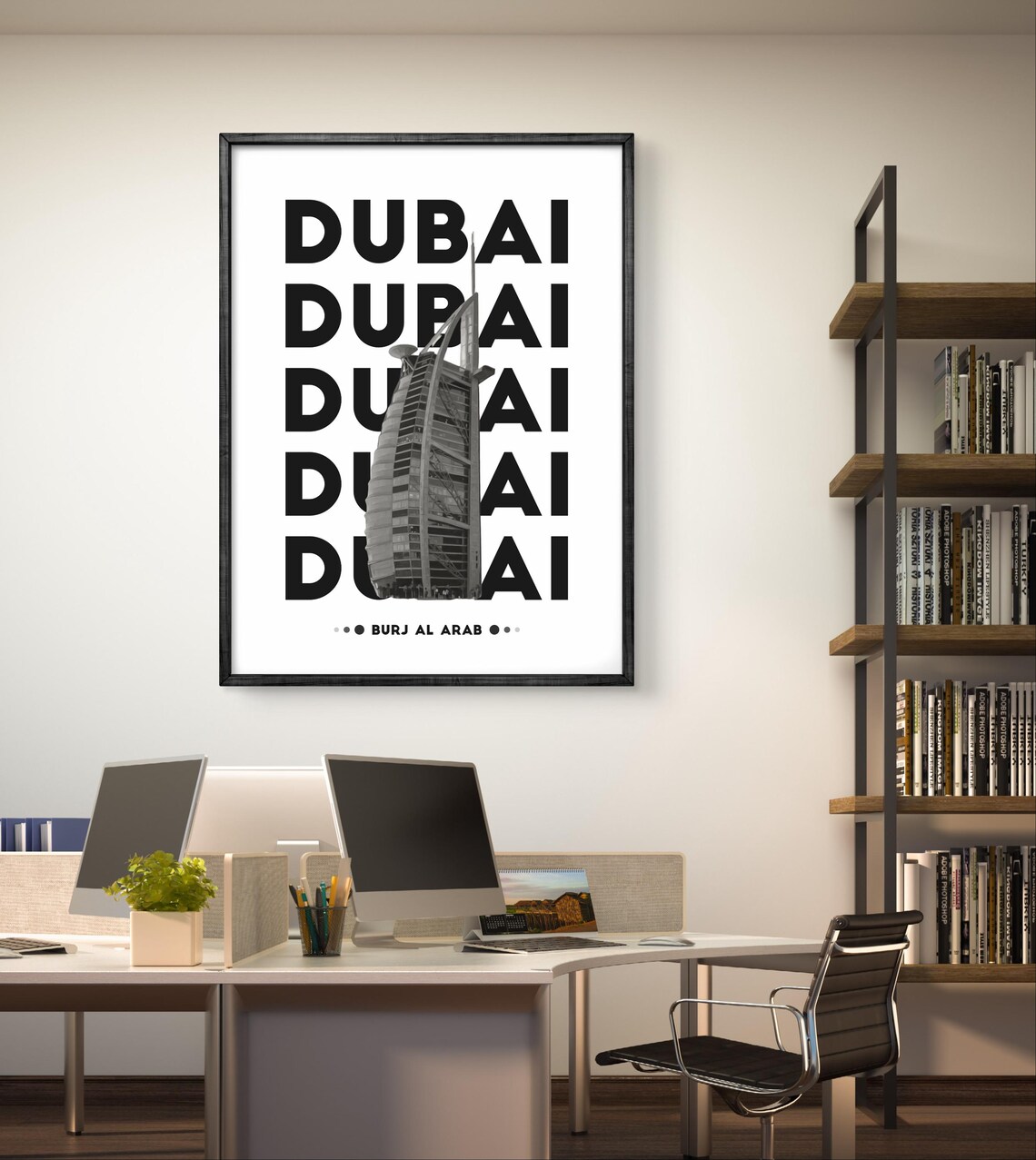 Dubai Burj Al Arab, Modern UAE Landmark Poster