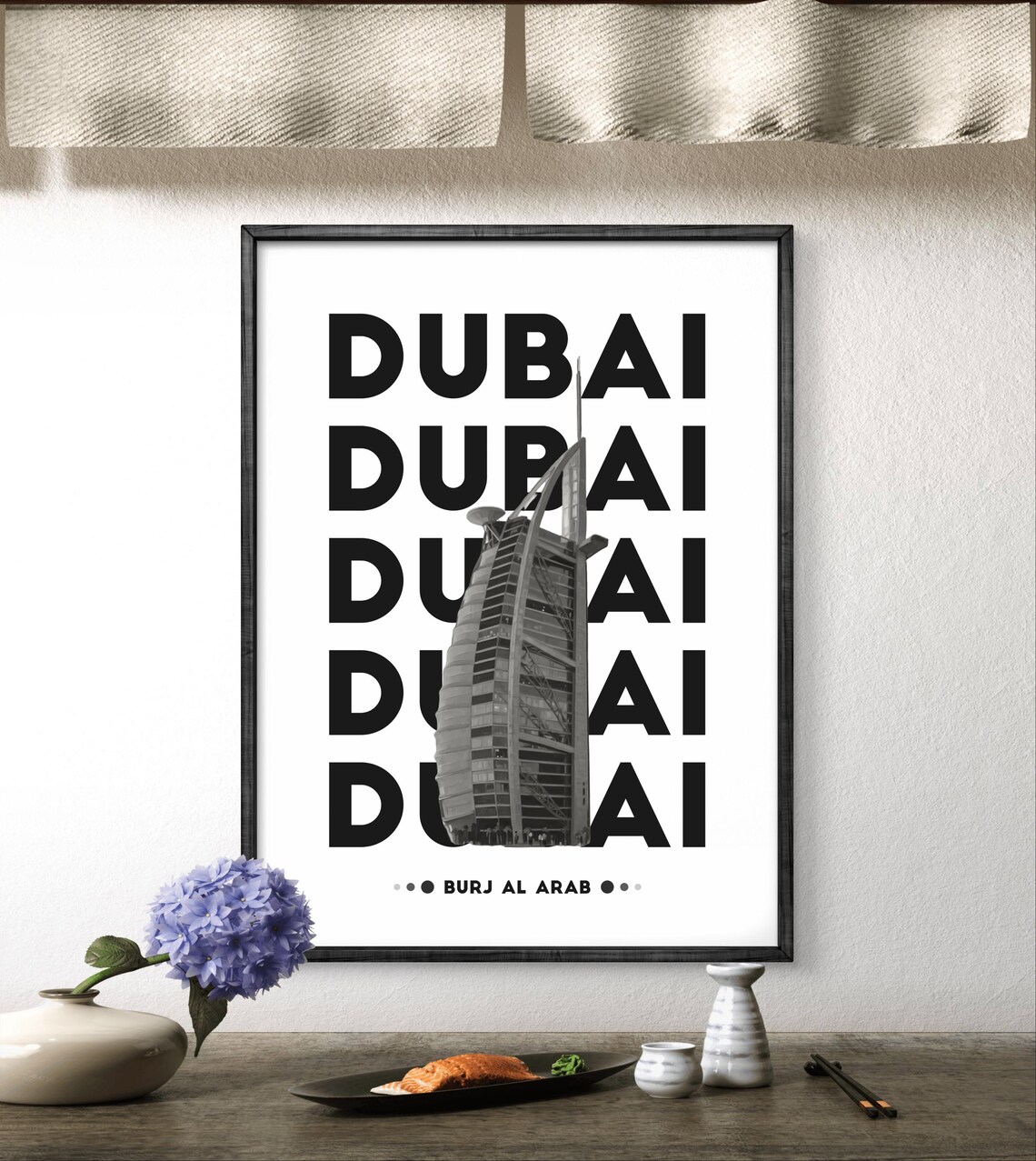 Dubai Burj Al Arab, Modern UAE Landmark Poster - Image 2