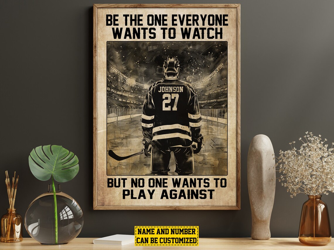 Hockey Motivation Personalized Poster Print, Gift - Image 5