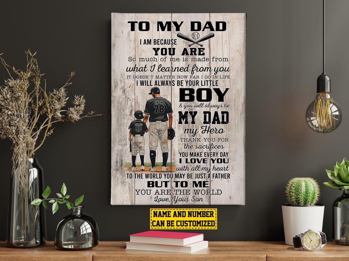 Baseball Dad Personalized Gift for Dad - Image 4
