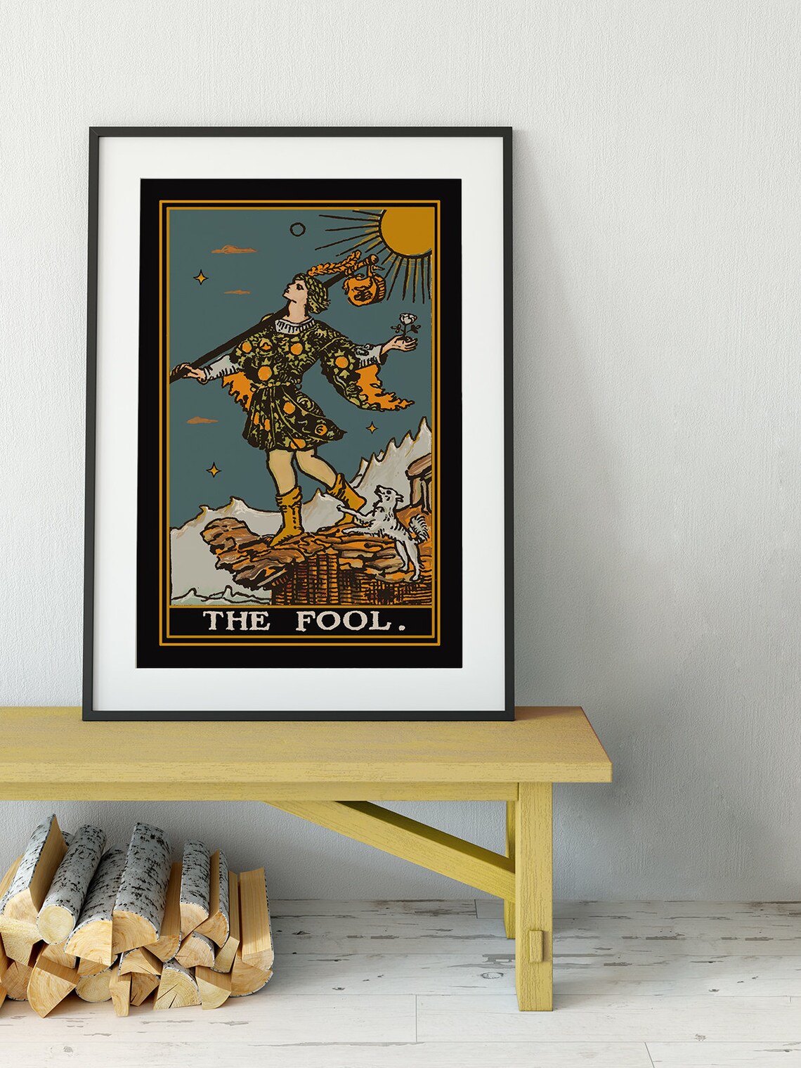The Fool Tarot Card Art Print, Tarot Poster - Image 3