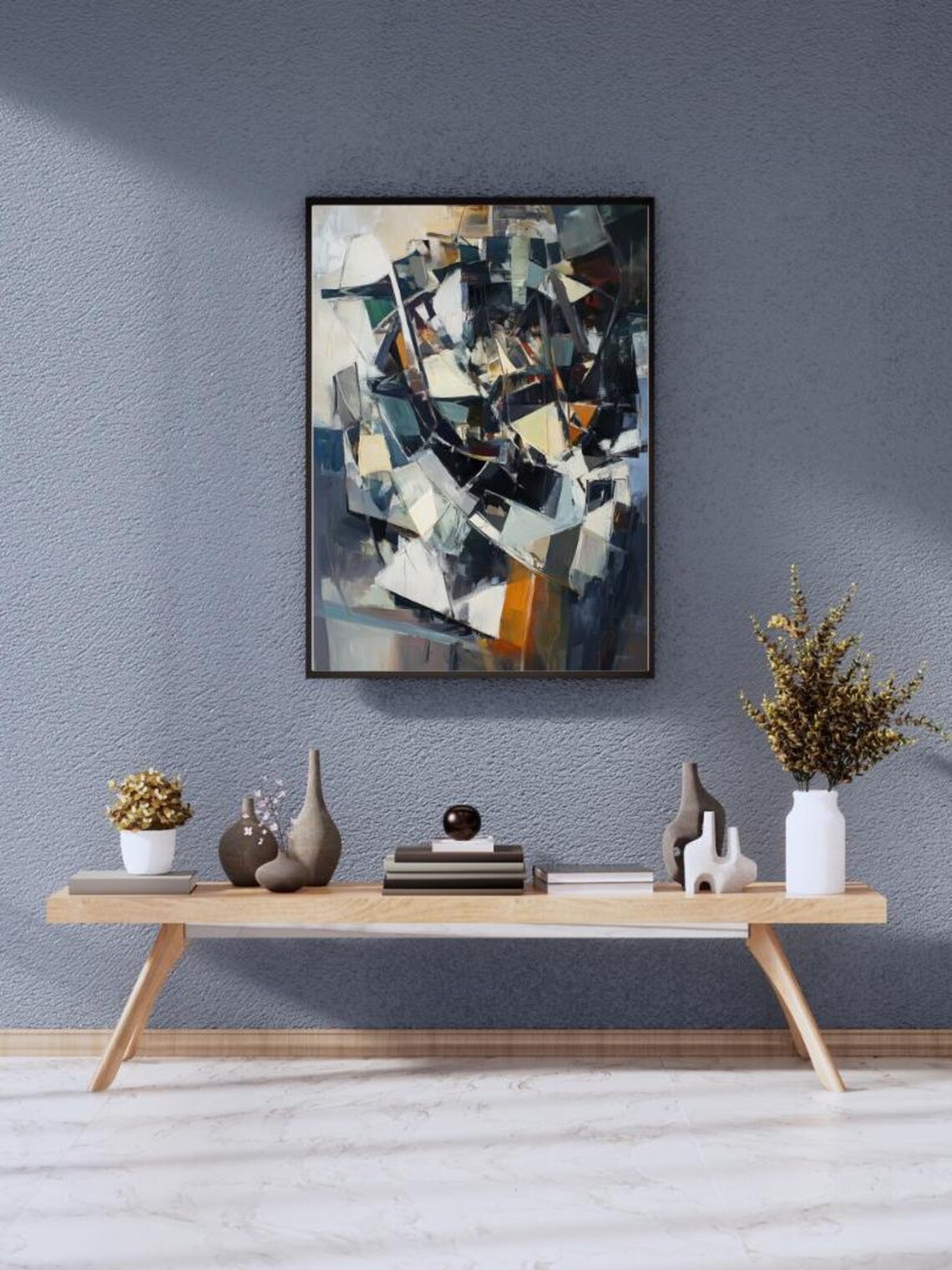 Fractured Balance Moody Abstract Wall Decor - Image 2
