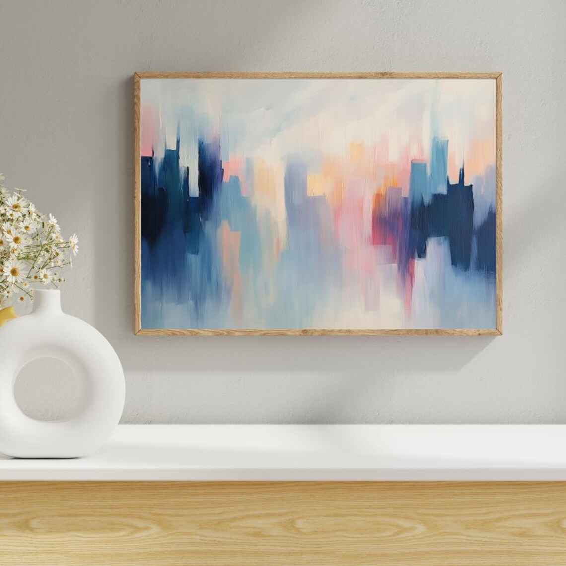Soft Pastel Abstract Minimalist Modern Art Print - Image 5