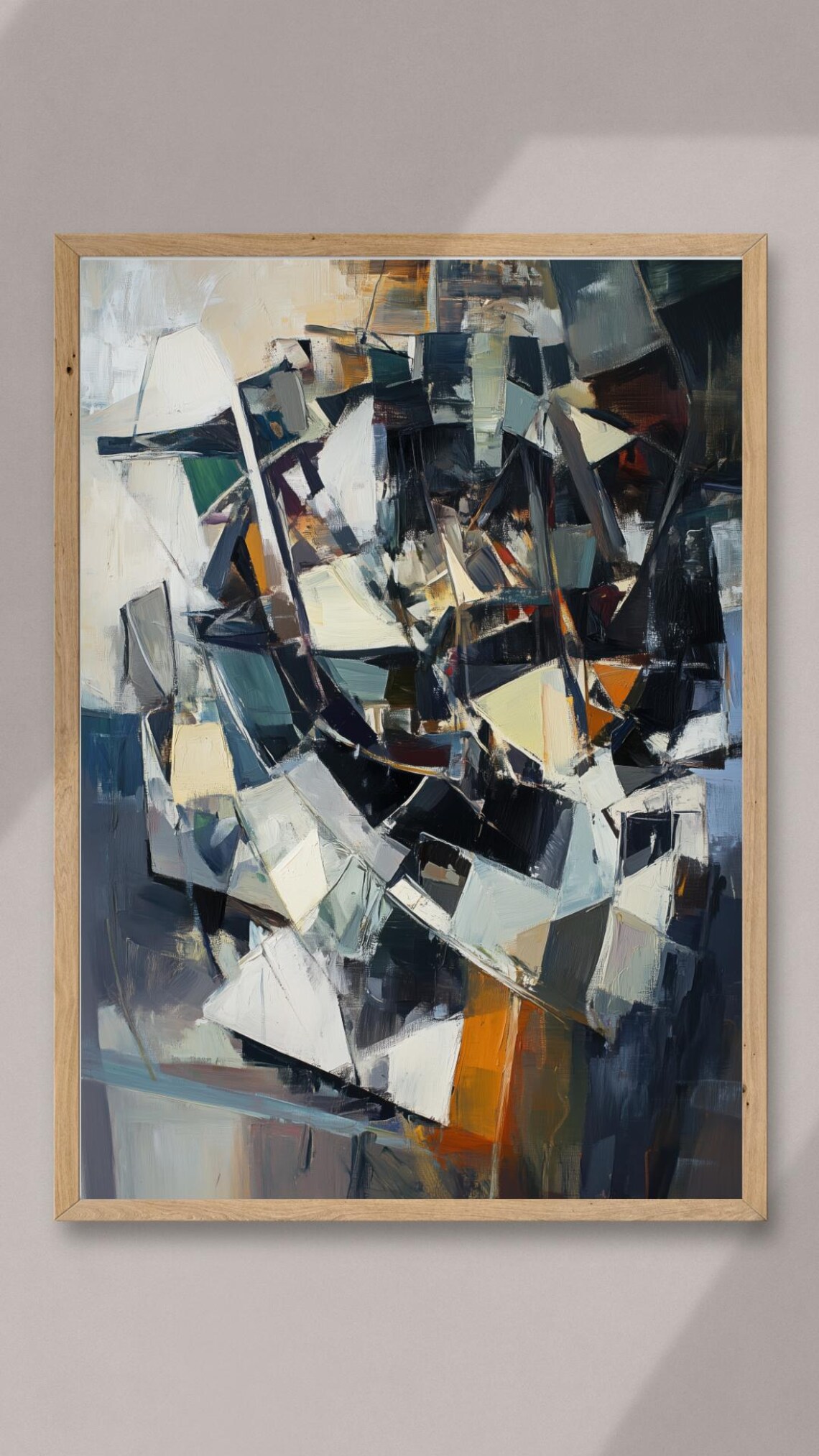 Fractured Balance Moody Abstract Wall Decor - Image 3