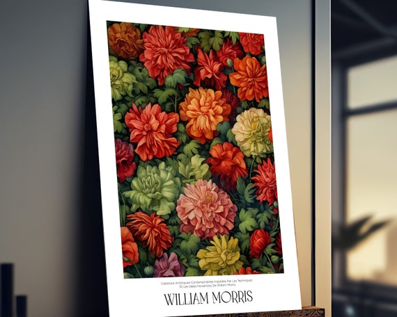 William Morris Botanical Floral Poster