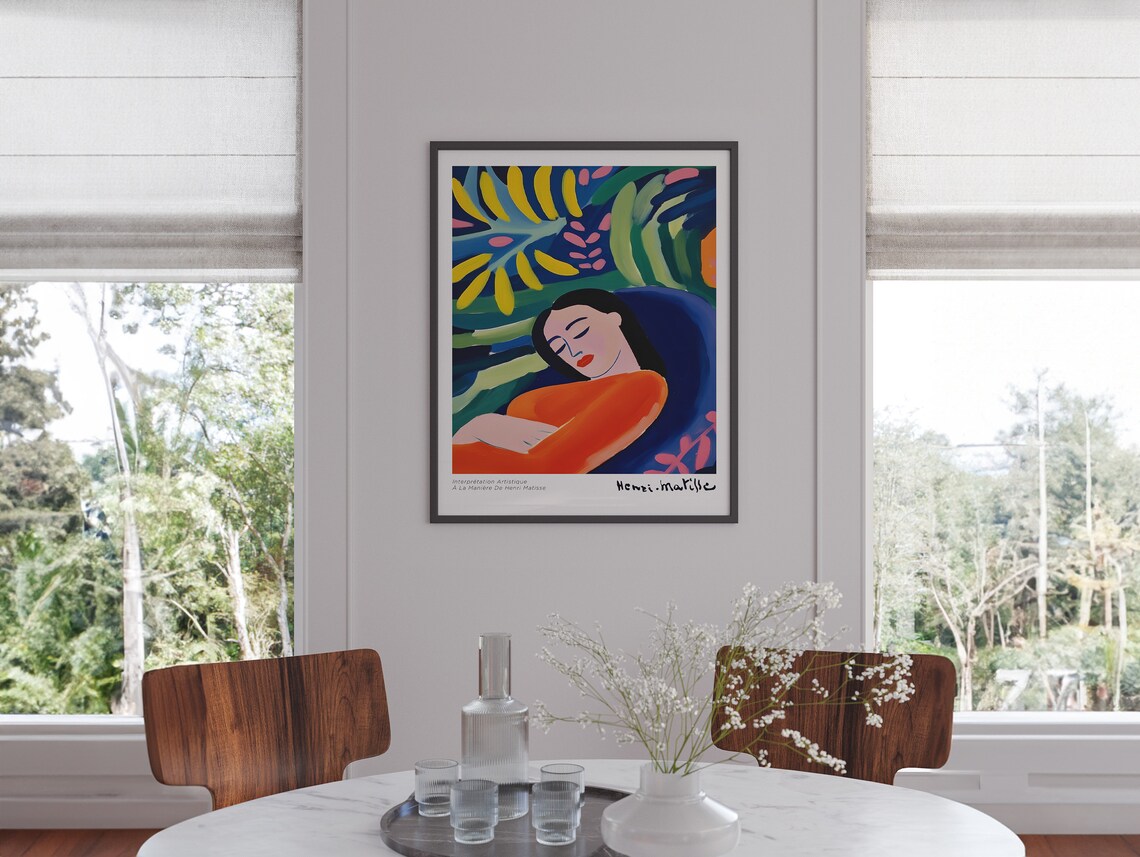 Matisse Sleeping Woman, Artist-Inspired Poster Print - Image 2