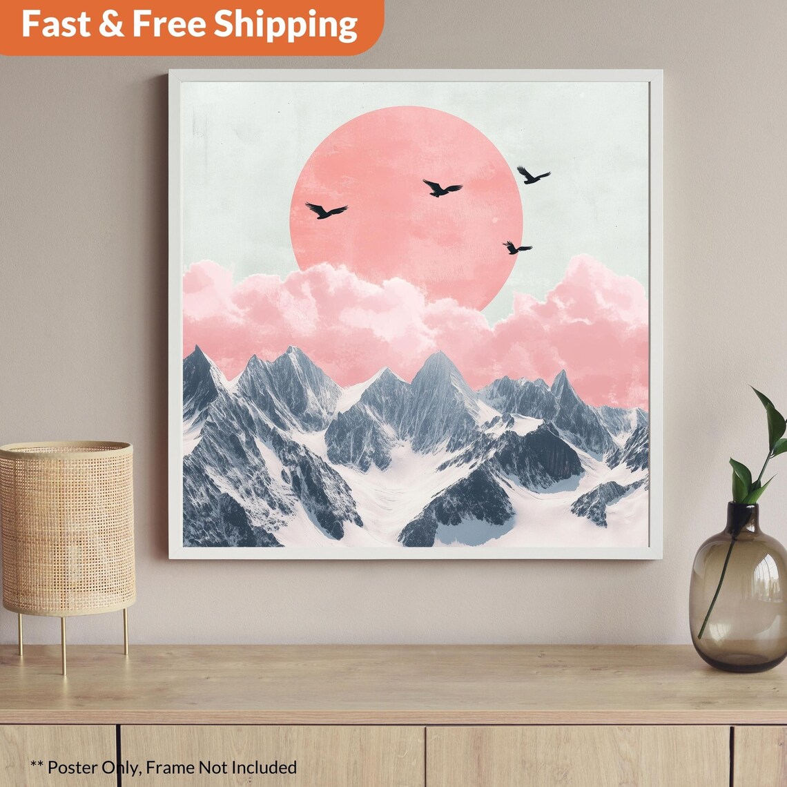 Hokusai Ukiyo-E Japanese Landscape Poster