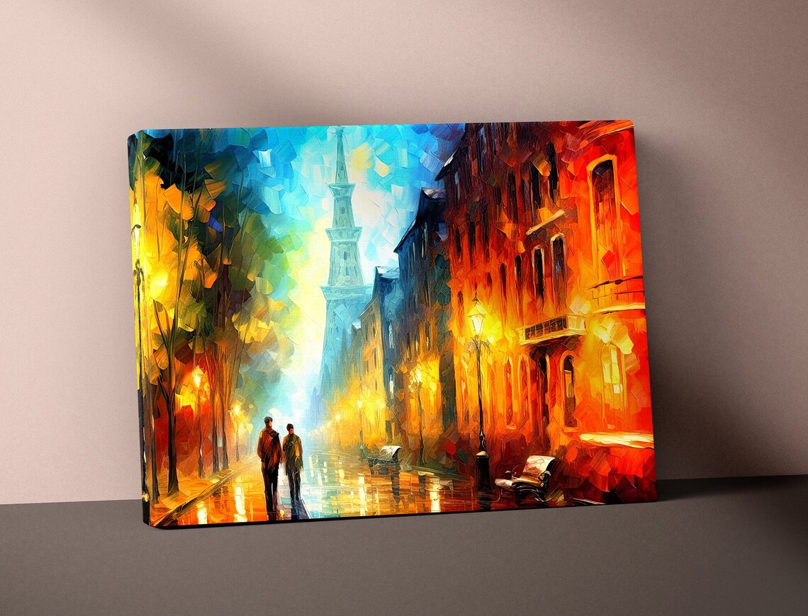 Tel Aviv At Night - Abstract Night Cityscape
