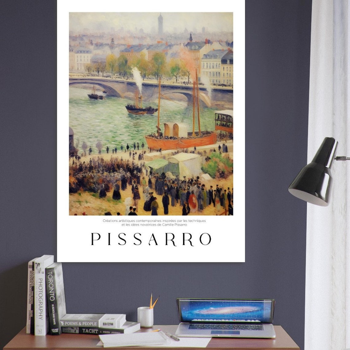 Pissarro Harbor Exhibition Poster