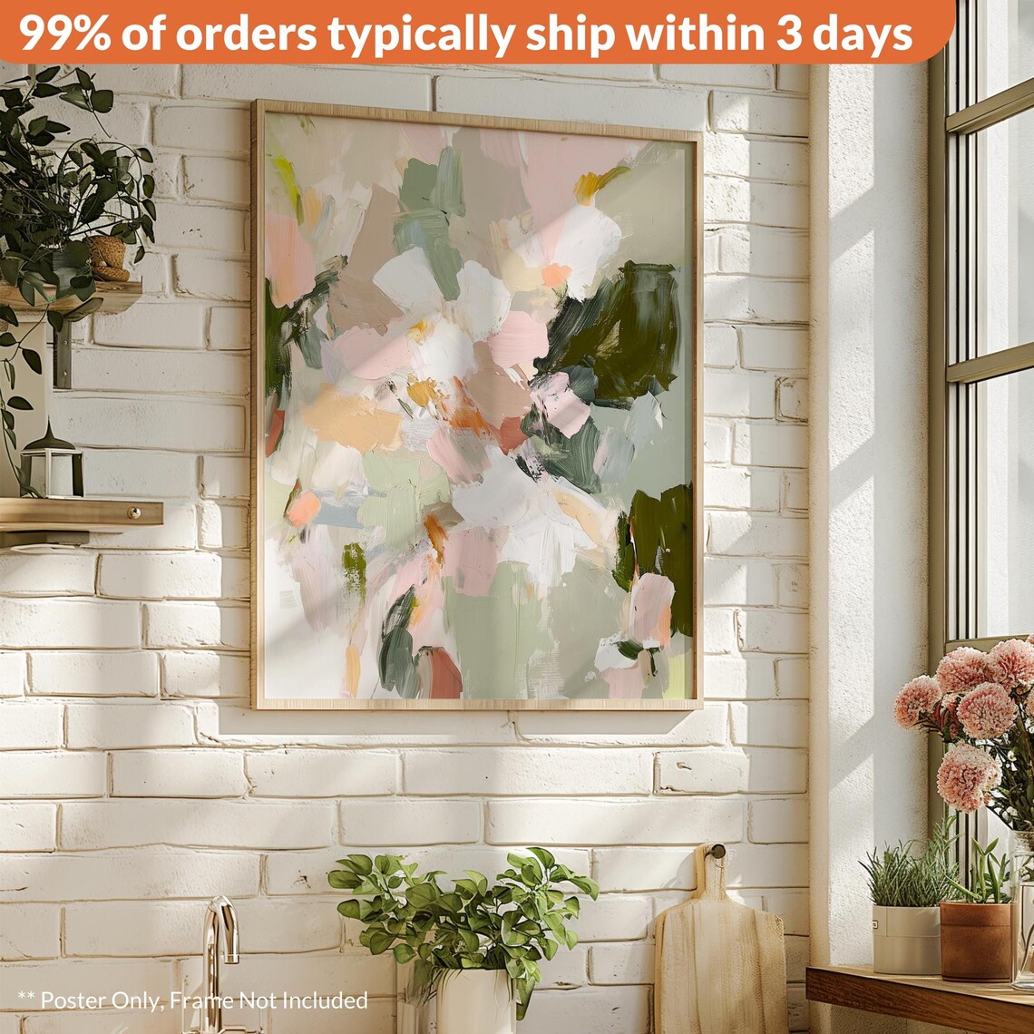 Le Jardin Style Poster, Botanical Watercolor Floral - Image 2