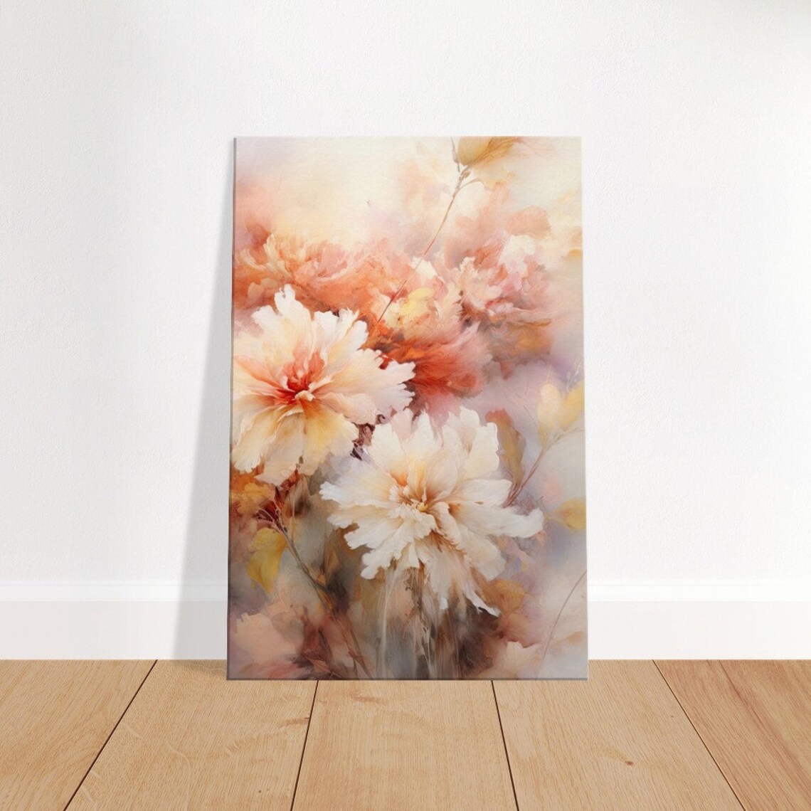 Pastel Chrysanthemum, Contemporary Flower Art