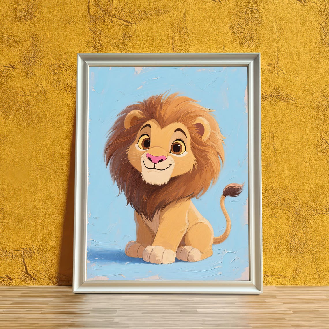 Lion Cub Art Print, Nursery Decor