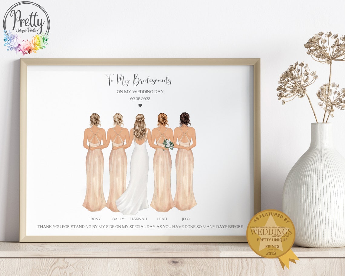 Gift For Bridesmaids From Bride Personalised Bridesmaid Gifts Hen Party Gifts Bridesmaid Gifts Bridal Party Gifts Bridesmaids Keepsake
