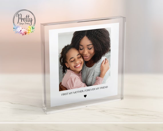 Mum And Daughter Photo Block Personalised Mothers Day Gift Gift For Mum Freestanding Acrylic Photo Block Mummy Gifts