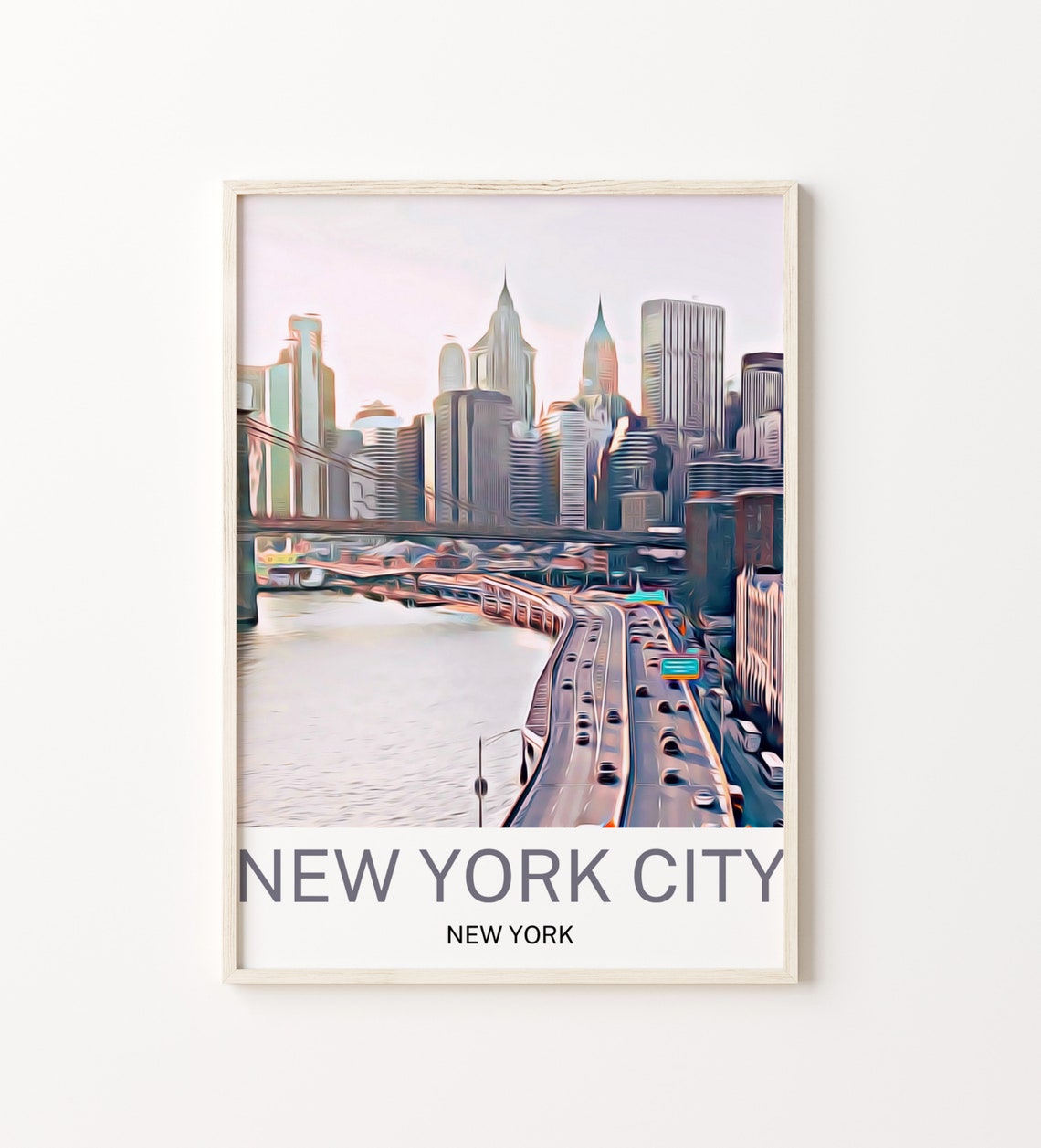 New York City New York City Print New York City Wall Art New York City Poster New York City Wall Decor New York City Souvenir New York