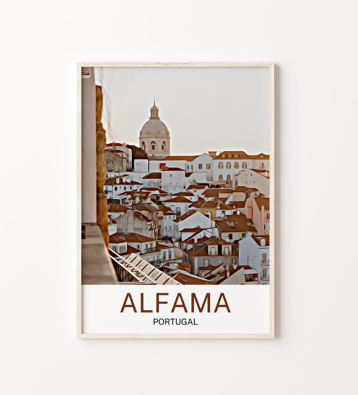 Alfama Travel Print Alfama Wall Art Alfama Poster Alfama Art Print Alfama Wall Decor Alfama Portugal Travel Alfama Artwork Portugal