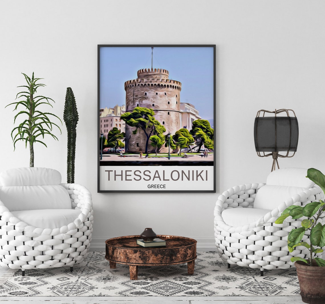 Thessaloniki Thessaloniki Print Thessaloniki Wall Art Thessaloniki Poster Thessaloniki Wall Decor Thessaloniki Souvenir - Image 3