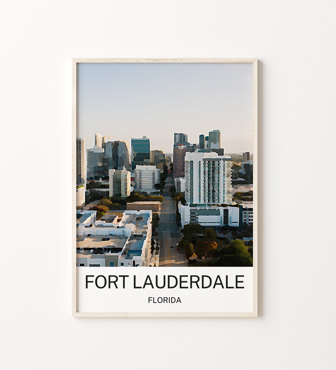 Fort Lauderdale Print Fort Lauderdale Wall Art Fort Lauderdale Art Florida Print Fort Lauderdale Art Print Fort Lauderdale Poster