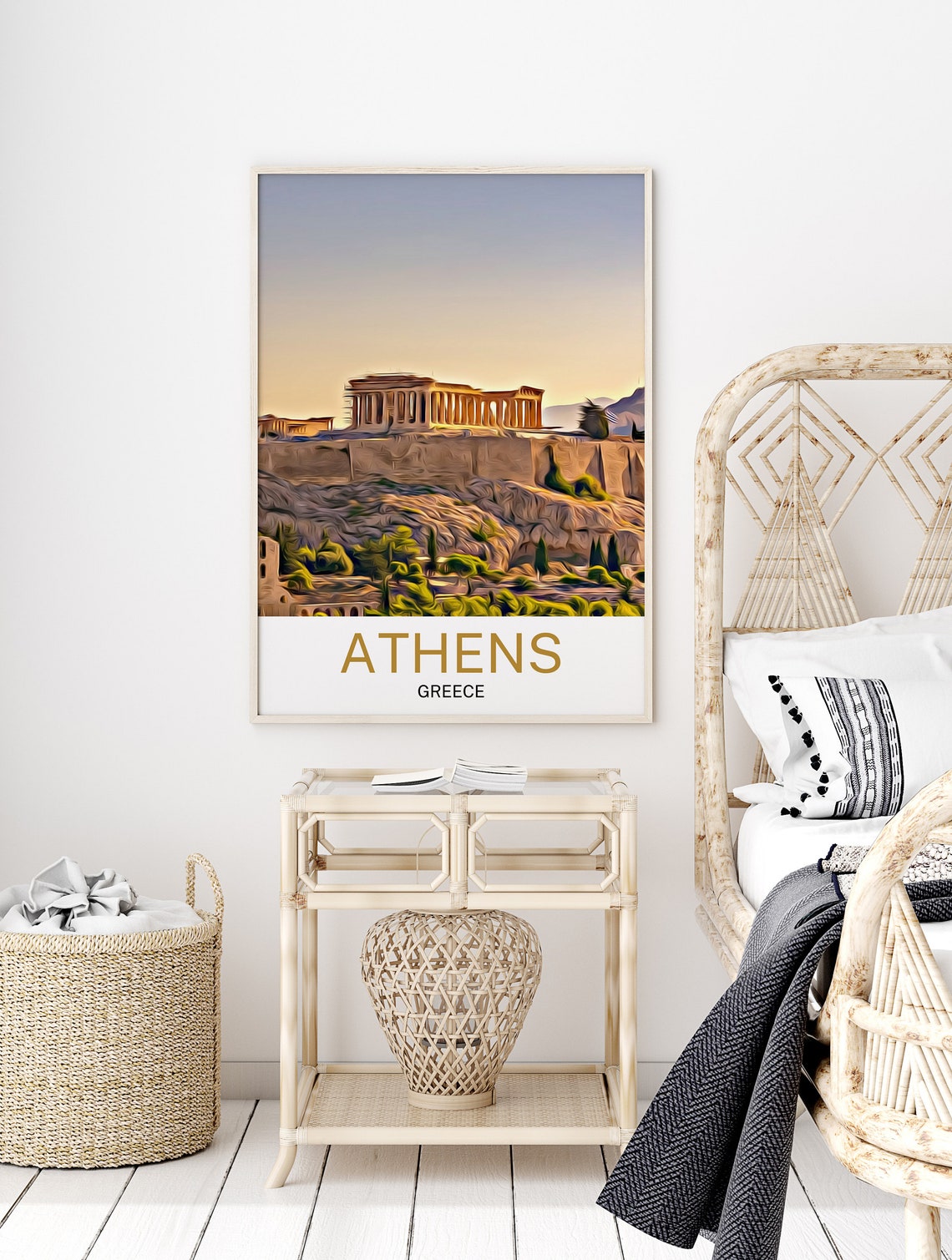 Athens Travel Print Athens Wall Art Athens Art Athens Artwork Athens Art Print Athens Gift Athens Poster Athens Travel Poster Print - Image 2