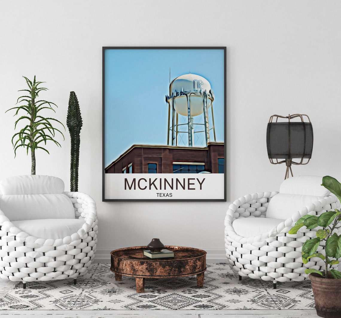 Mckinney Print Mckinney Art Mckinney Wall Art Mckinney Art Print Mckinney Artwork Mckinney Poster Mckinney Decor Mckinney Travel - Image 3