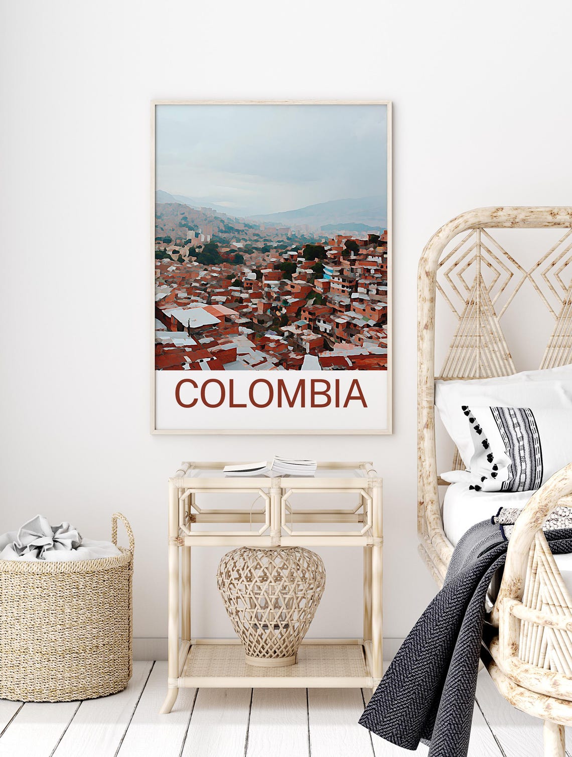 Colombia Colombia Print Colombia Wall Art Colombia Poster Colombia Painting Colombia Colombia Gift Colombia Travel Poster Print - Image 2