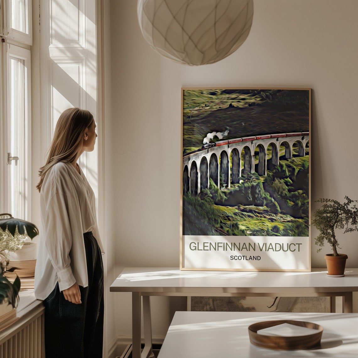 Glenfinnan Viaduct Travel Print Glenfinnan Viaduct Wall Art Glenfinnan Viaduct Art Scotland Print Scotland Wall Art Glenfinnan Viaduct - Image 2