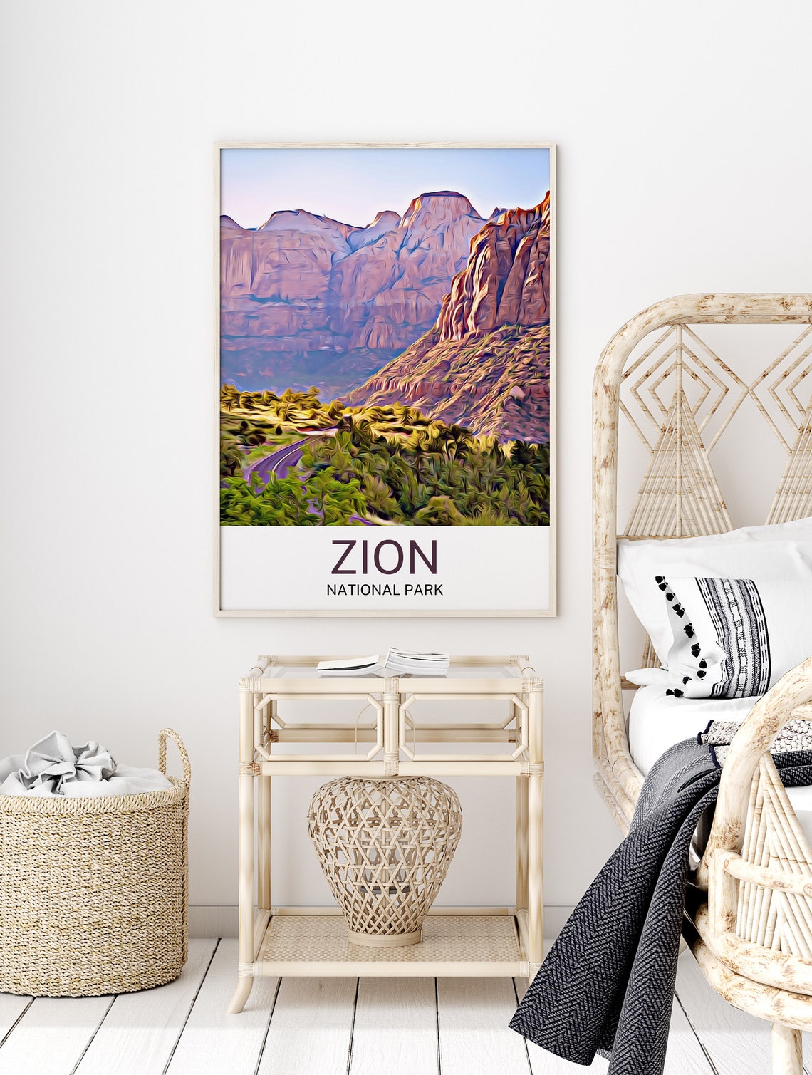 Zion National Park Print Zion National Park Art Zion National Park Wall Art Zion National Park Art Print Zion National Park Artwork - Image 2
