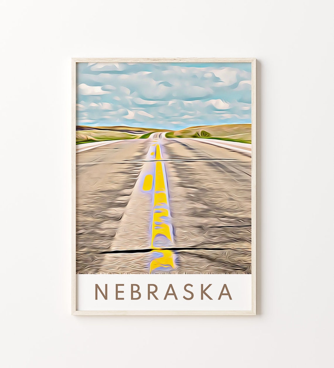 Nebraska Print Nebraska Art Nebraska Wall Art Nebraska Art Print Nebraska Painting Nebraska Travel Nebraska Poster Travel Nebraska