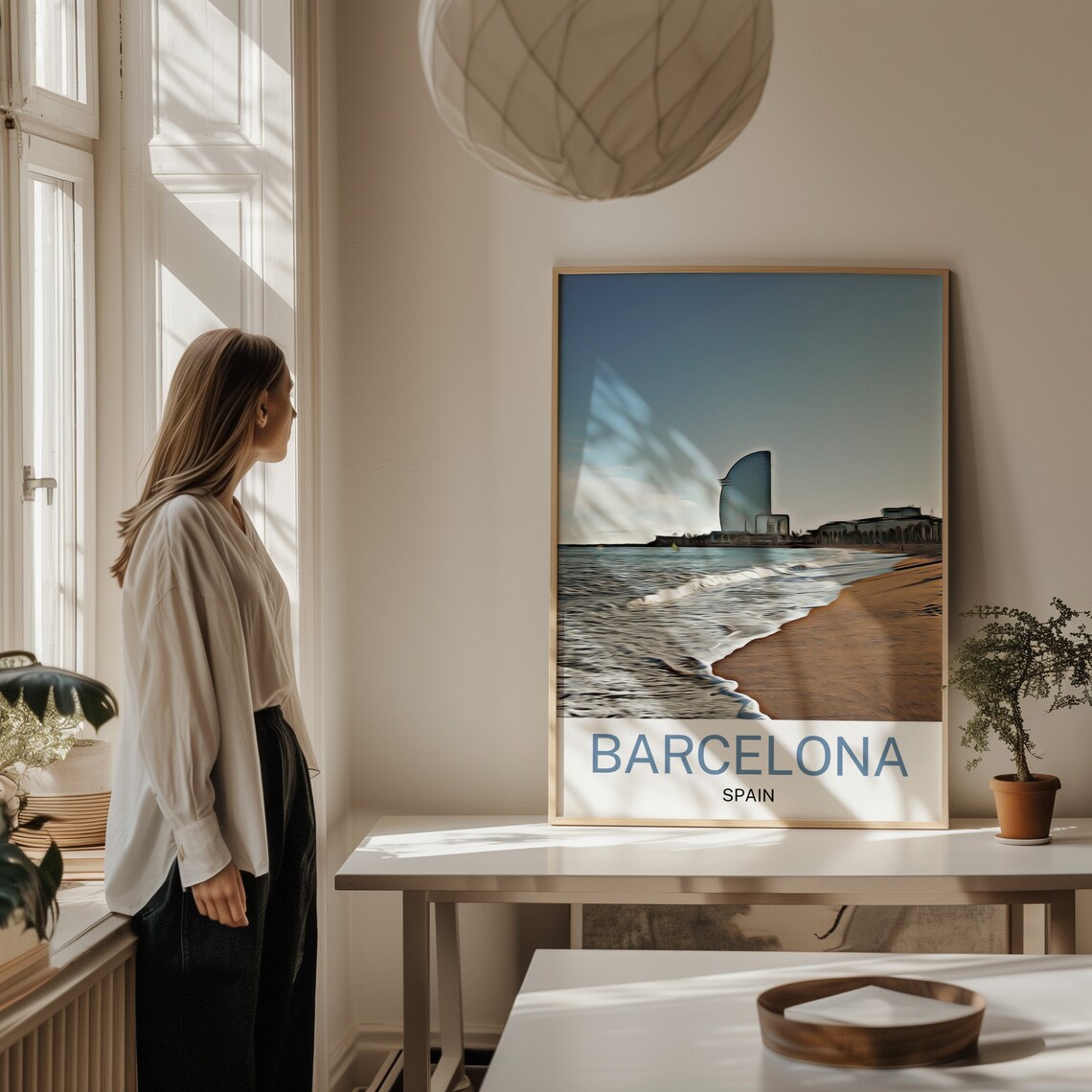 Barcelona Travel Print Barcelona Wall Art Barcelona Poster Barcelona Art Print Barcelona Wall Decor Barcelona Travel Barcelona Artwork - Image 2