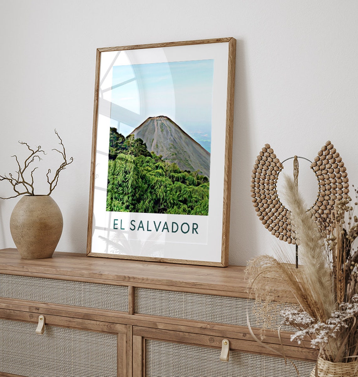 El Salvador Print El Salvador Art El Salvador Wall Art El Salvador Gift El Salvador Poster El Salvador Art Print Travel El Salvador - Image 2