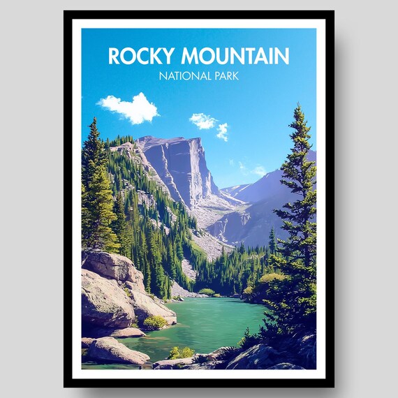Rocky Mountain National Park, Colorado Travel Poster