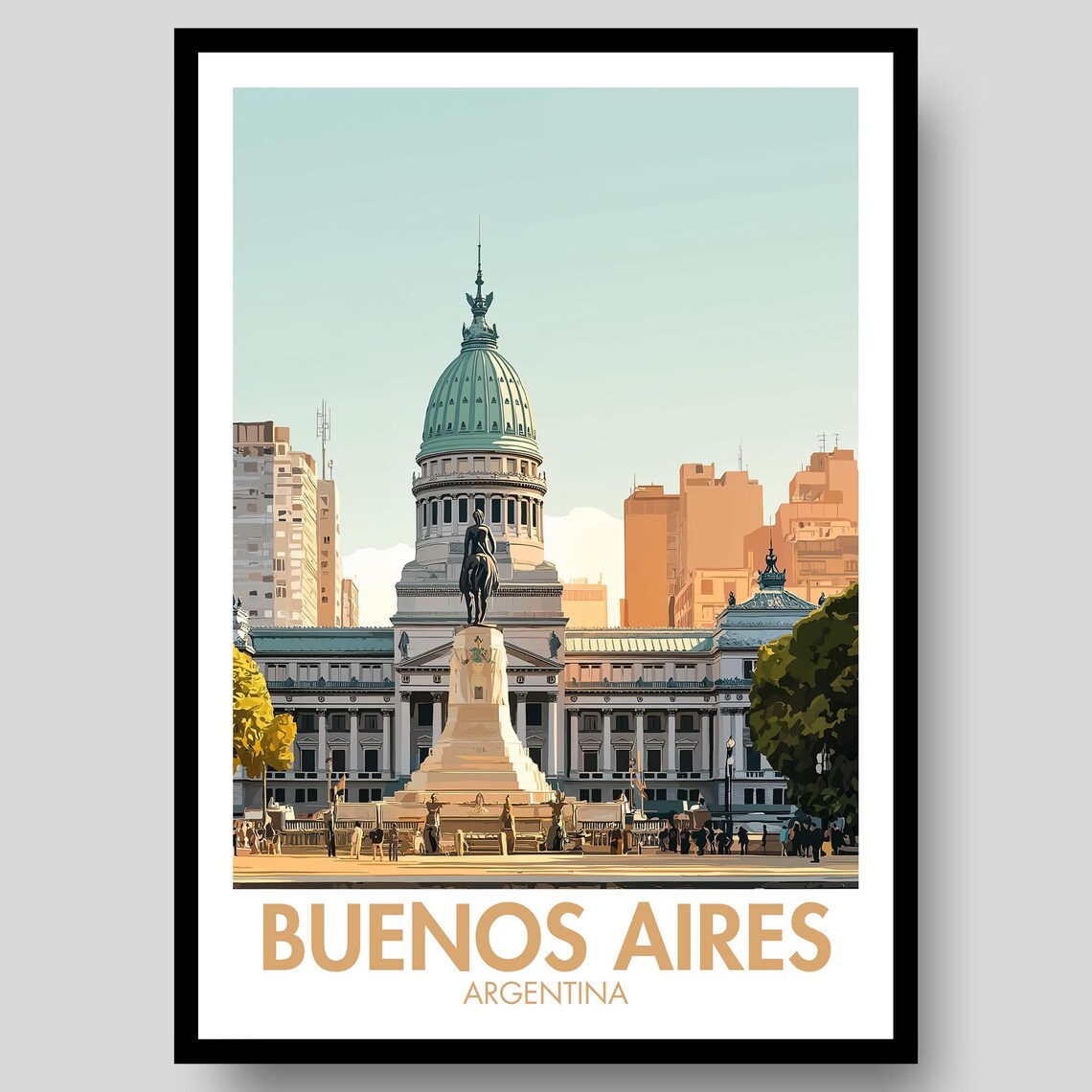 Buenos Aires Poster, Argentina Art Print