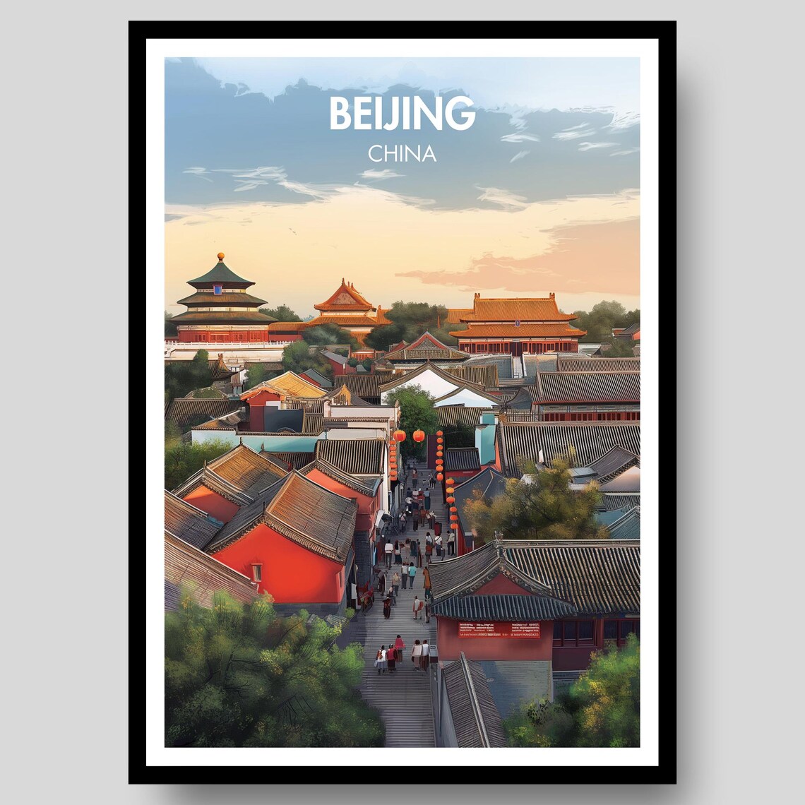 Beijing Poster, China Temple Of Heaven Art Print