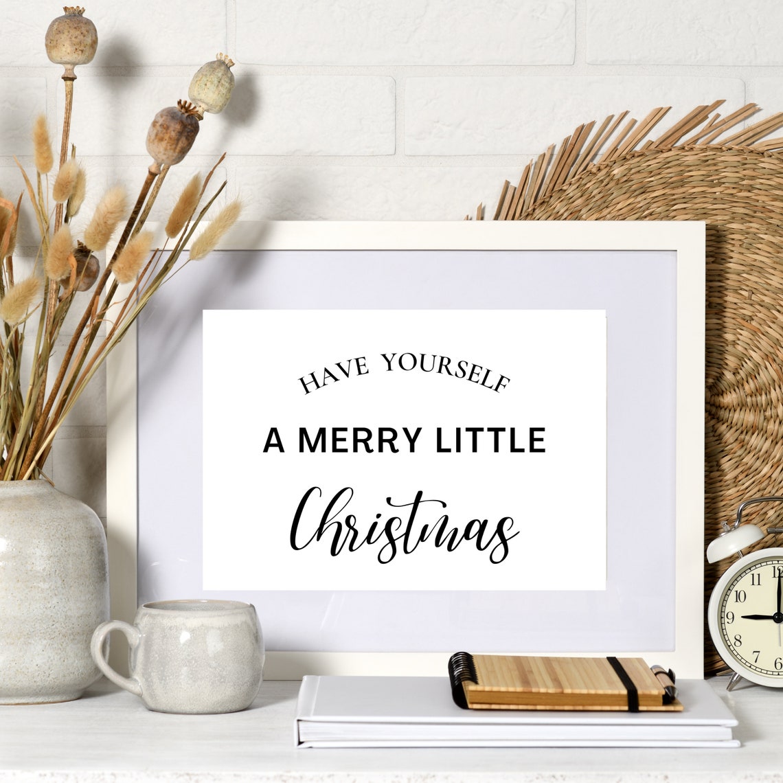 Have Yourself A Merry Little Christmas Elegant Script Poster - Image 2