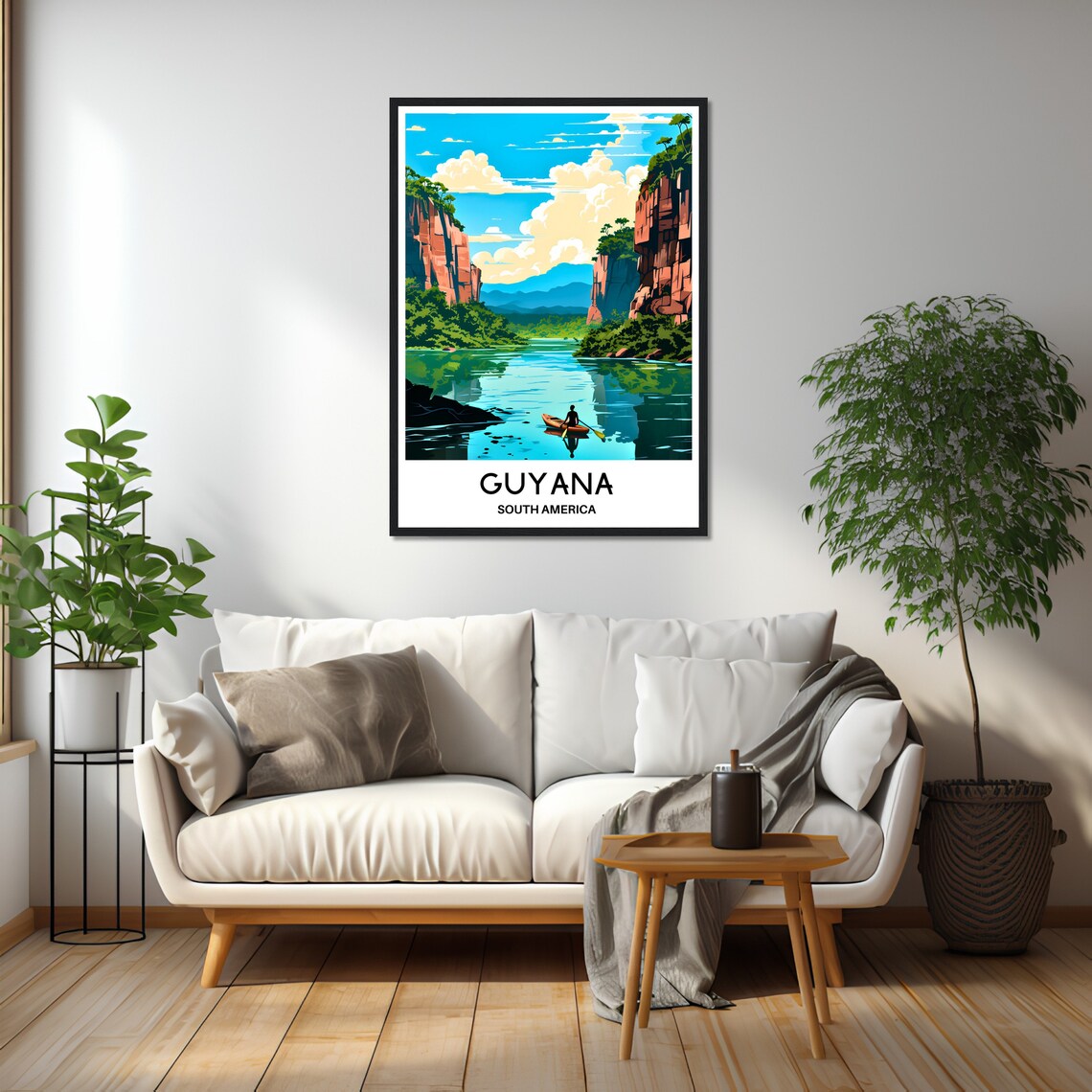 Guyana Canyon River Kayak Adventure South America Travel Poster - Image 2