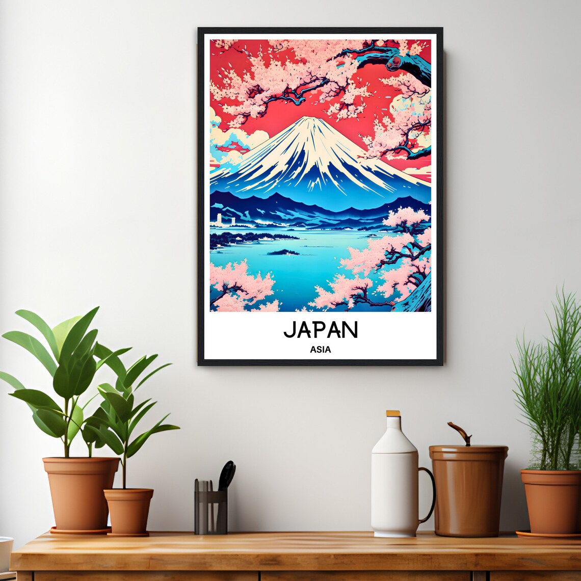 Japan Travel Print Japan Travel Poster Japanese Art Print Japan Lover Gift Wall Hanging Art Home Office Desk Decor Japan Illustration - Image 3