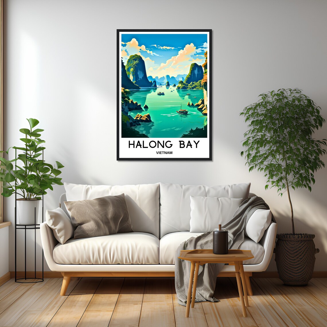 Ha Long Bay Vietnam Limestone Karsts Emerald Water Travel Poster - Image 3