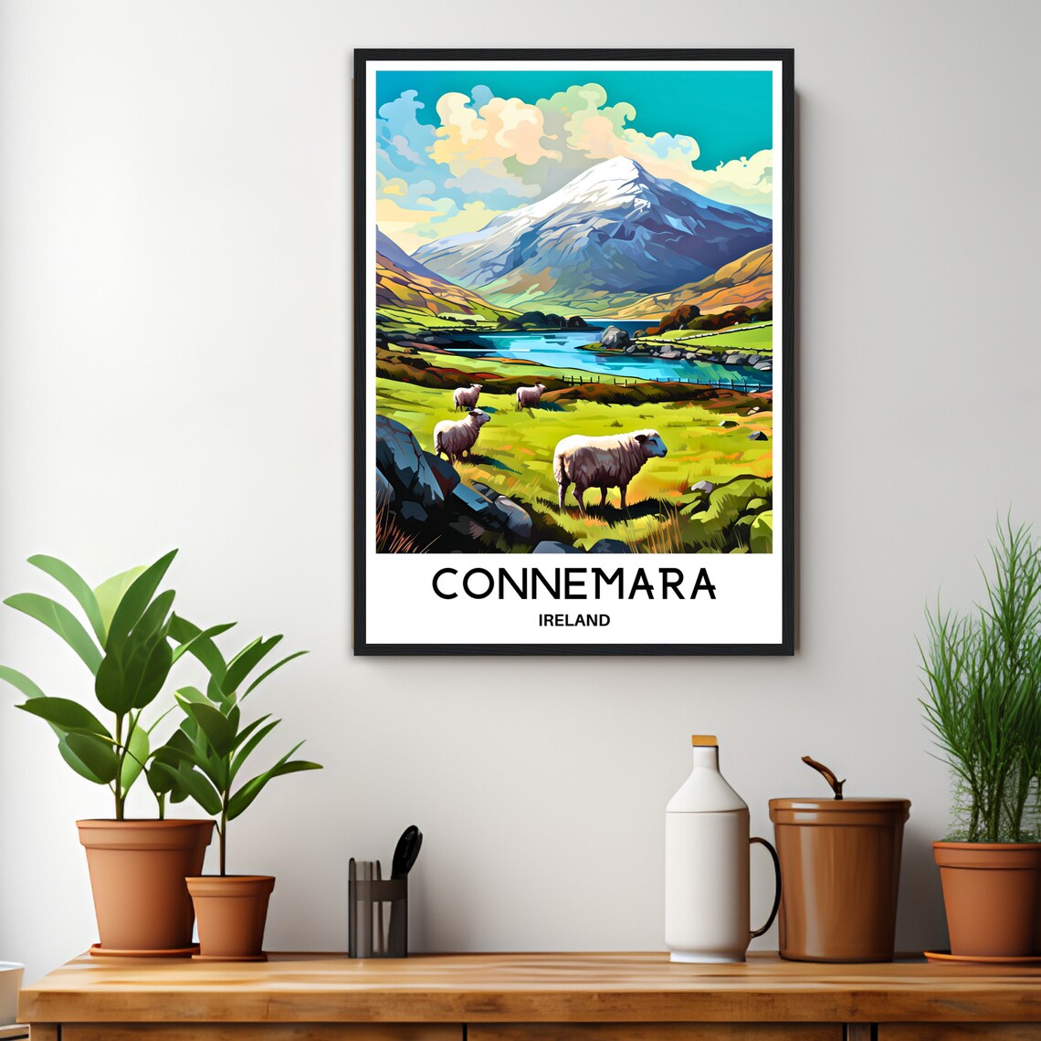 Connemara Travel Poster, Ireland Travel Art Print - Image 3
