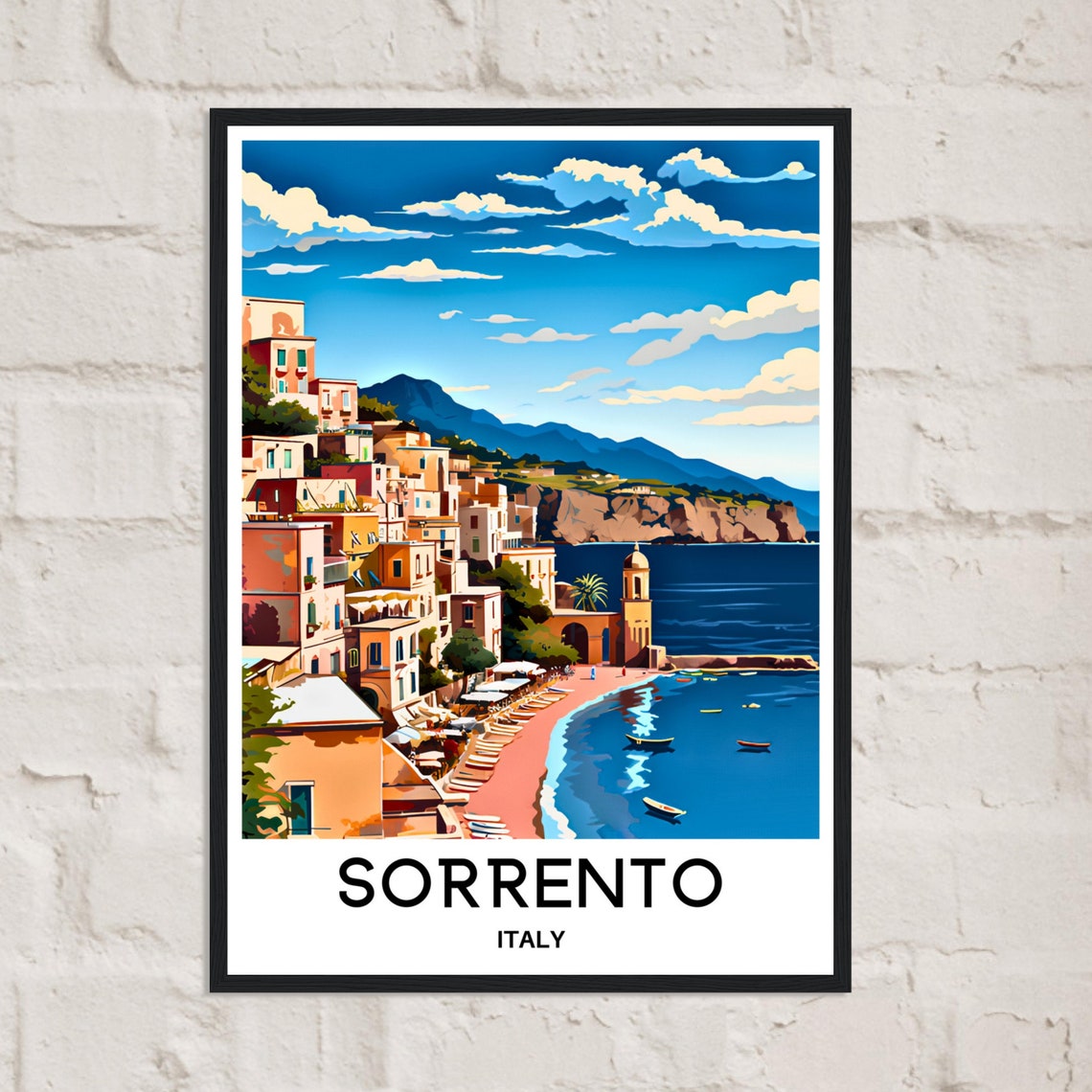Sorrento Travel Poster Sorrento Travel Print Sorrento Italy Print Sorrento Poster Sorrento Travel Gift Sorrento Lover Gift Sorrento Print - Image 2