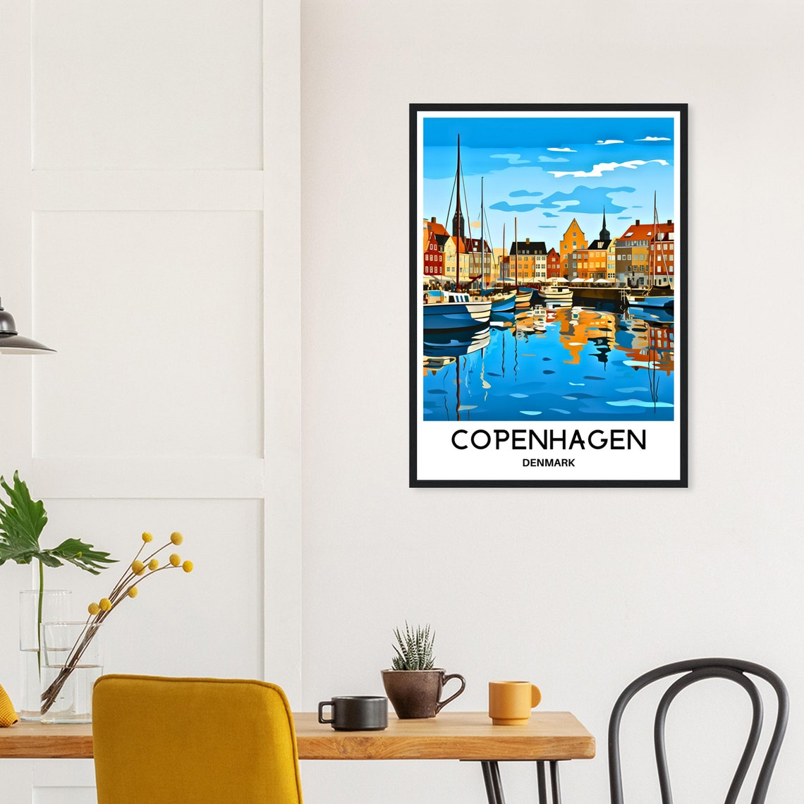 Copenhagen Travel Poster Copenhagen Travel Print Copenhagen Denmark Print Copenhagen Travel Gift Copenhagen Lover Gift Copenhagen Art Print - Image 2