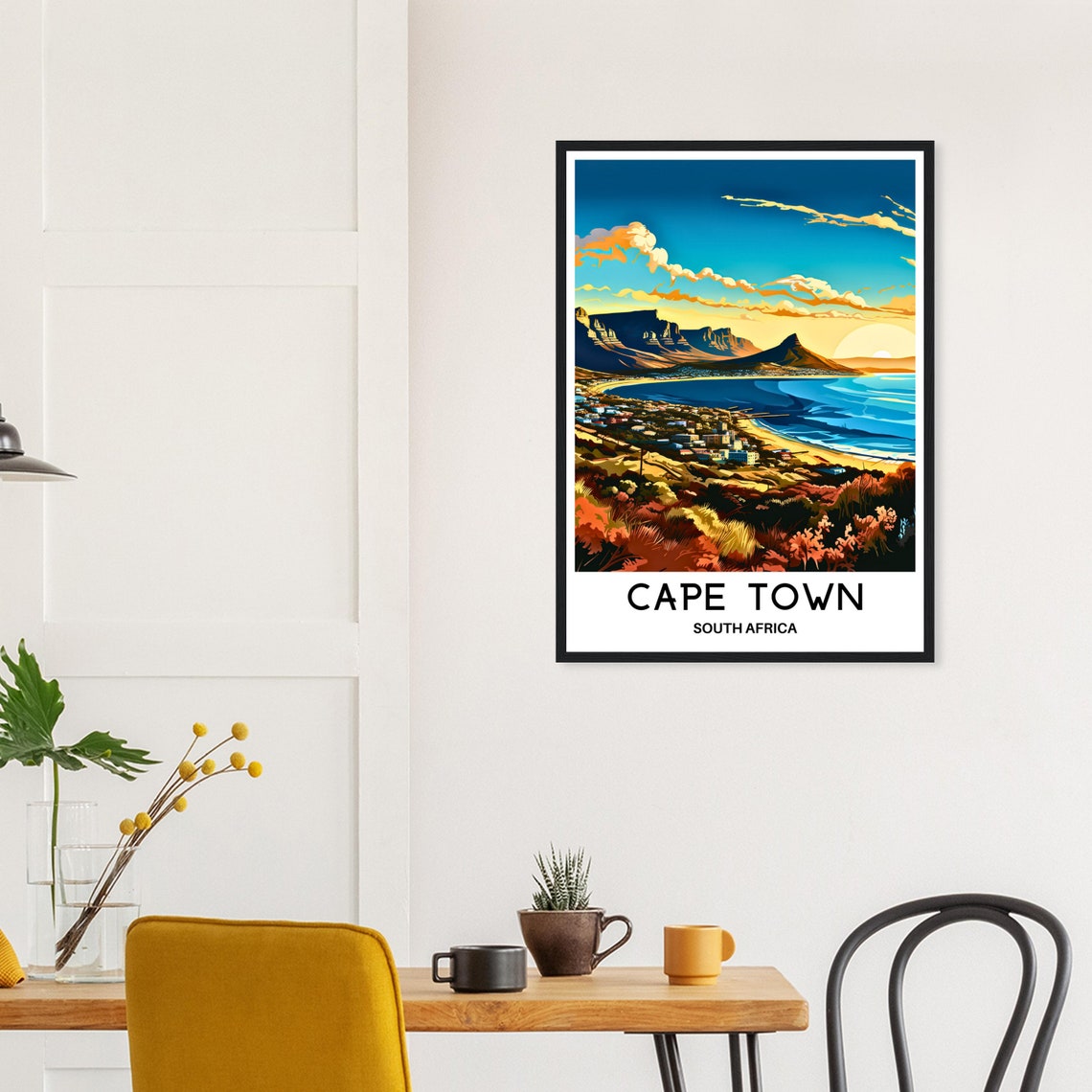 Cape Town Travel Poster Cape Town Travel Print Cape Town Art Print South Africa Travel Gift Cape Town South Africa Art Print Cape Town Gift - Image 2