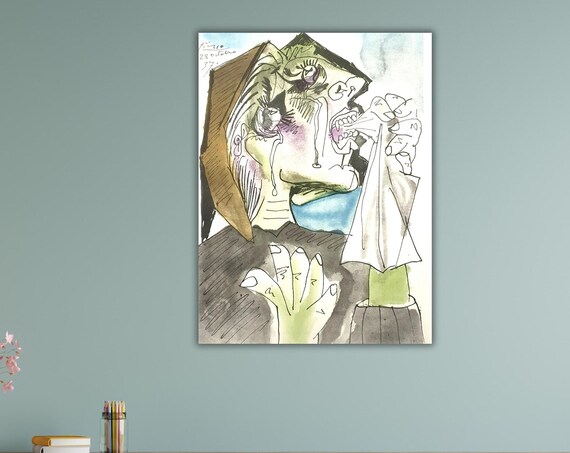 Femme La Montre Print Pablo Picasso Wall Art Design Office Decoration Picasso Poster Poster For Home Poster Or Ready To Hang