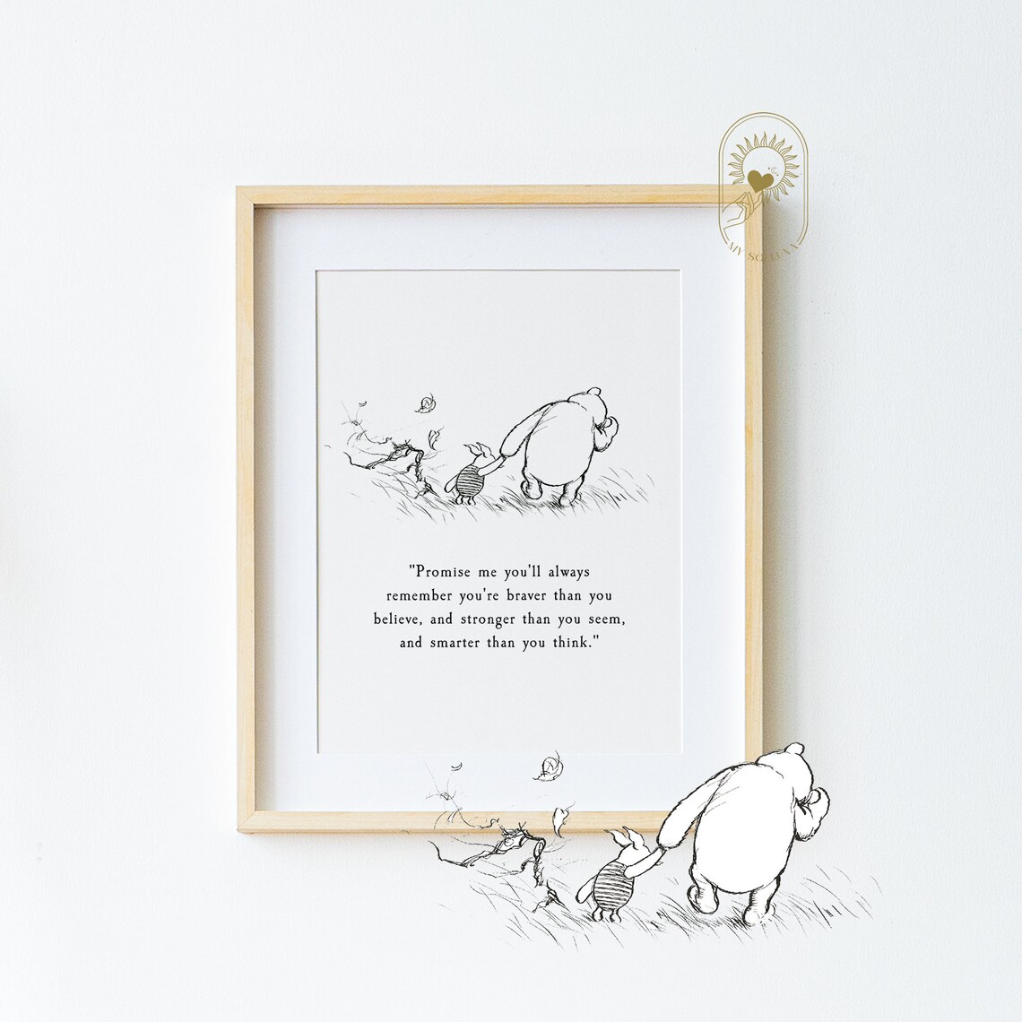 Promise Me You'll Always Remember Nursery Art Print