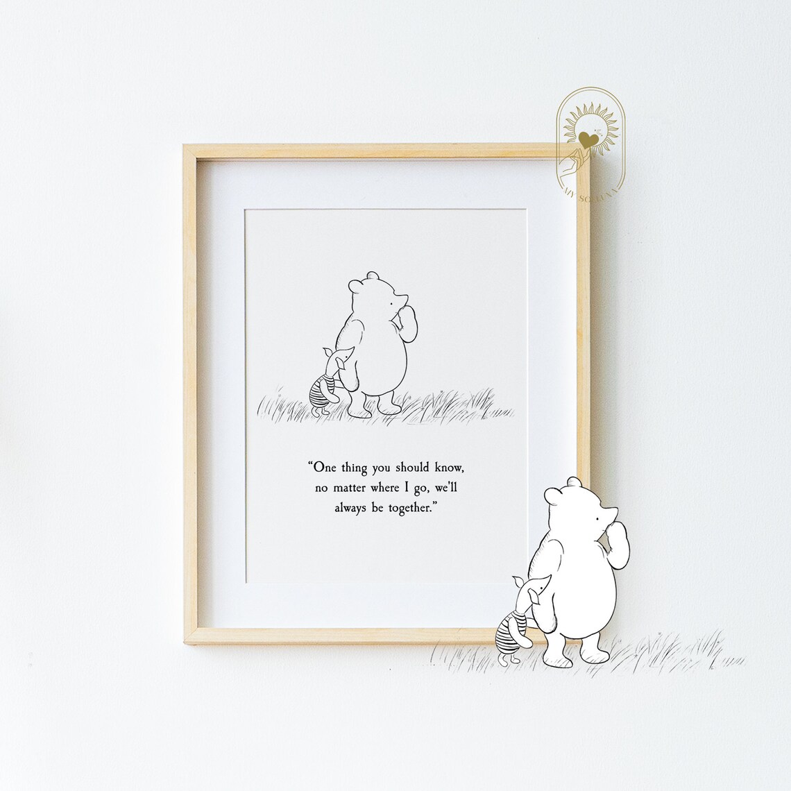 One Thing You Should Know Winnie The Pooh Nursery Print
