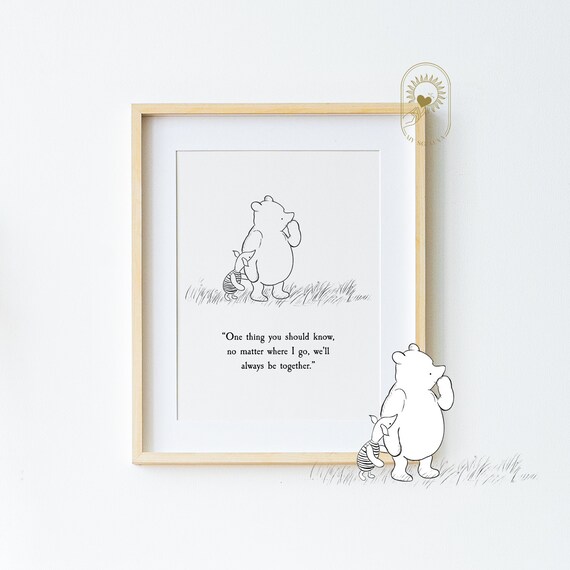 One Thing You Should Know Winnie The Pooh Nursery Print