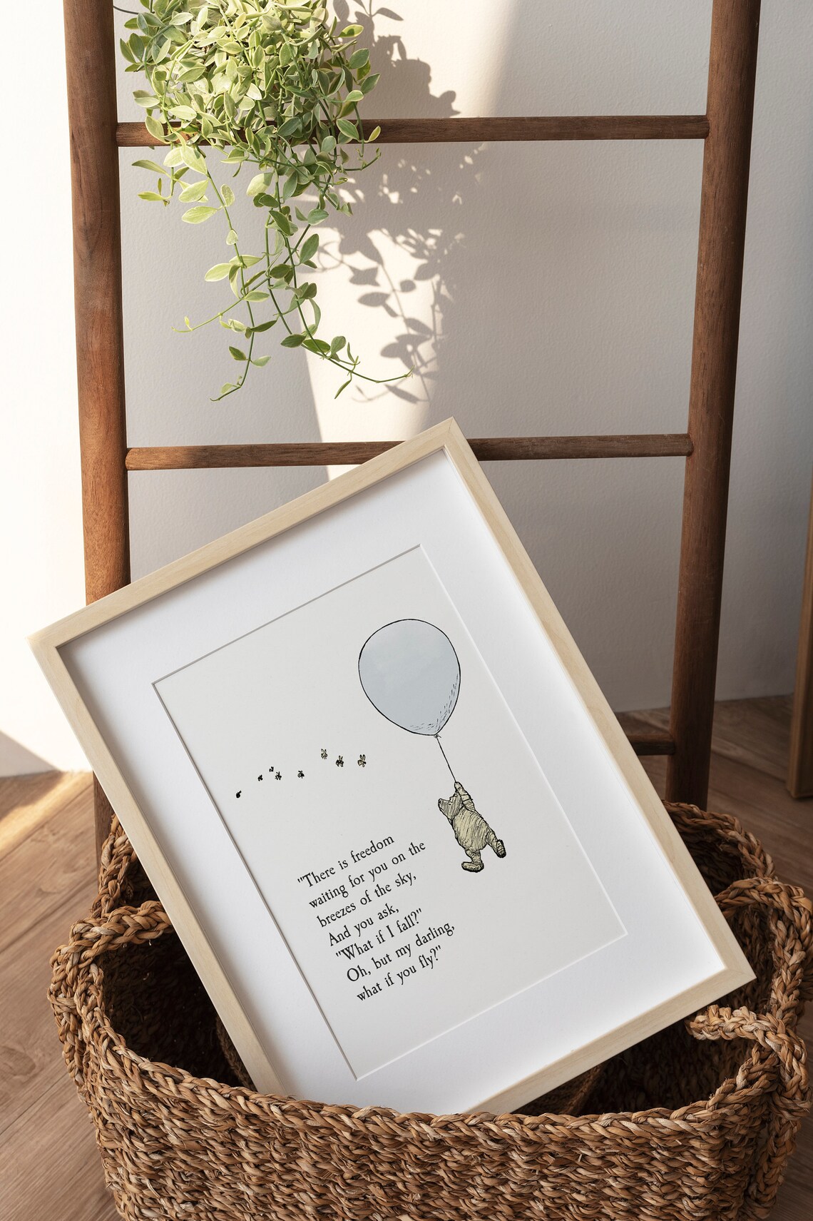 Winnie the Pooh Quote Art Print, Inspirational Nursery Decor - Image 2